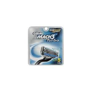 Gillette Mach3 Turbo Cartridges, 5 count (Pack of 2 