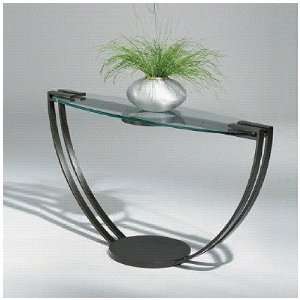  Opus Contemporary Console Table Glass Type Frosted, Metal 