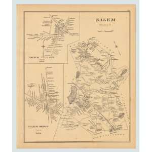  Original 1892 Antique Map Bundle of 3~ Salem, Salem Village 