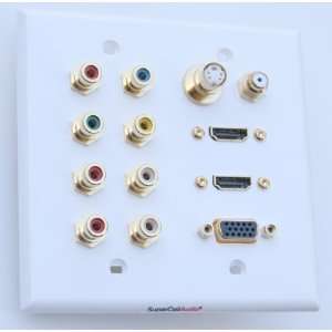    Audio video HDMI s Video component VGA wall plate Electronics