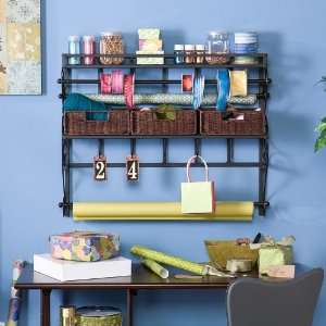  Southern Enterprises Wall Mount Craft Storage Rack With 