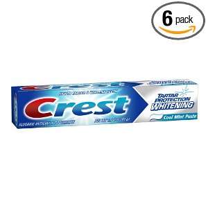  Crest Tartar Control Whitening Toothpaste, Cool Mint Paste 